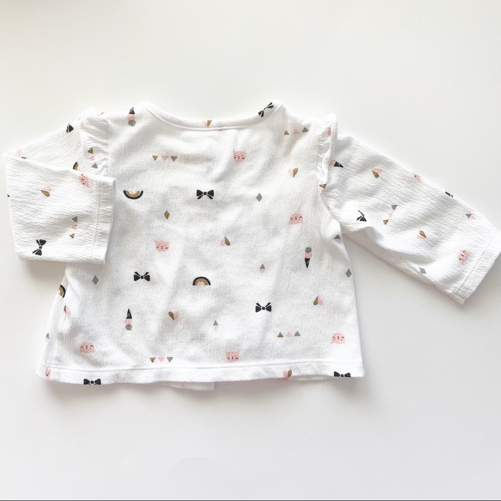 Carter’s Pink + White Button Cardigans - Picture 10 of 12